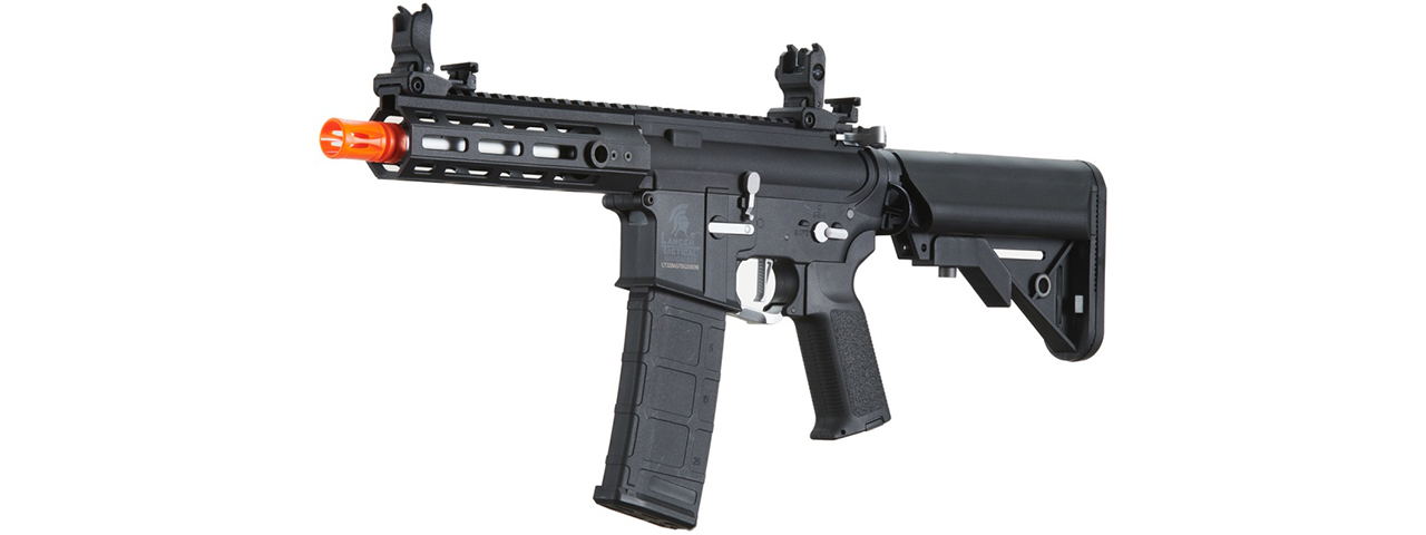 Lancer Tactical Gen 2 Hellion M-LOK 7" Airsoft M4 AEG Core Series (Color: Black & Silver)(No Battery and Charger)