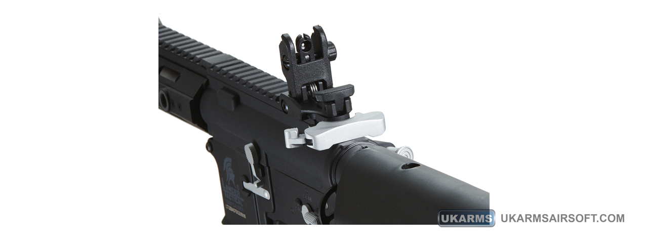 Lancer Tactical Gen 2 Hellion M-LOK 7" Airsoft M4 AEG (Color: Black & Silver)(Battery and Charger Included)