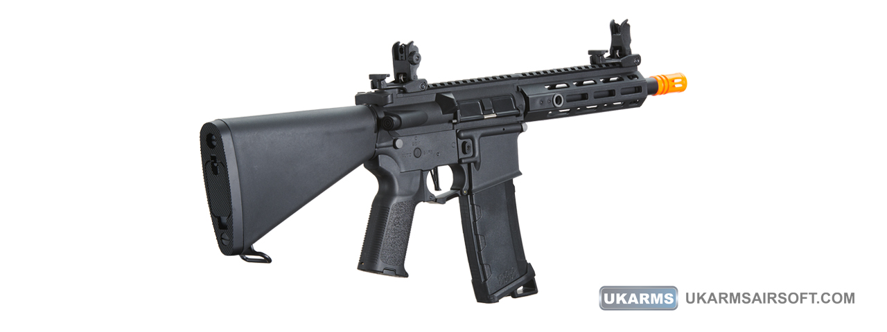 Lancer Tactical Gen 3 Hellion 7" M-LOK Airsoft AEG Rifle w/ Stubby Stock (Color: Black)