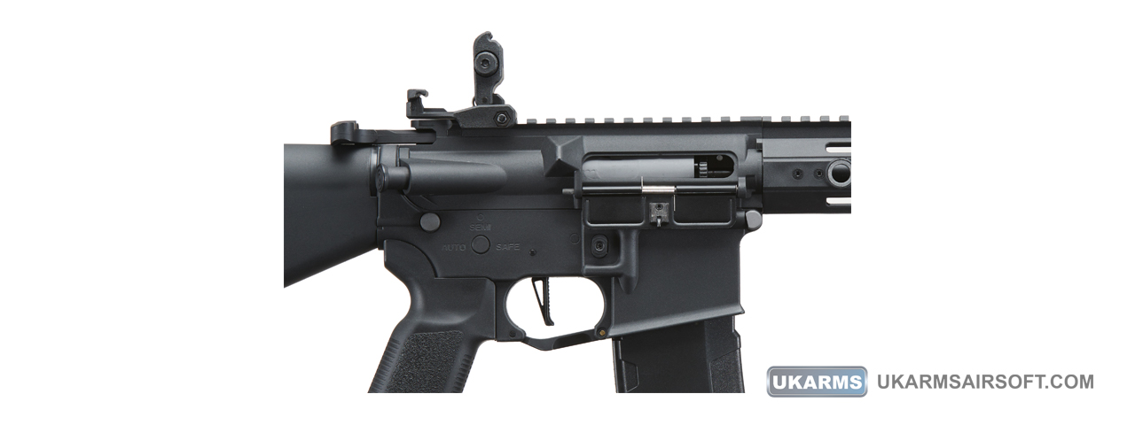 Lancer Tactical Gen 3 Hellion 7" M-LOK Airsoft AEG Rifle w/ Stubby Stock (Color: Black)