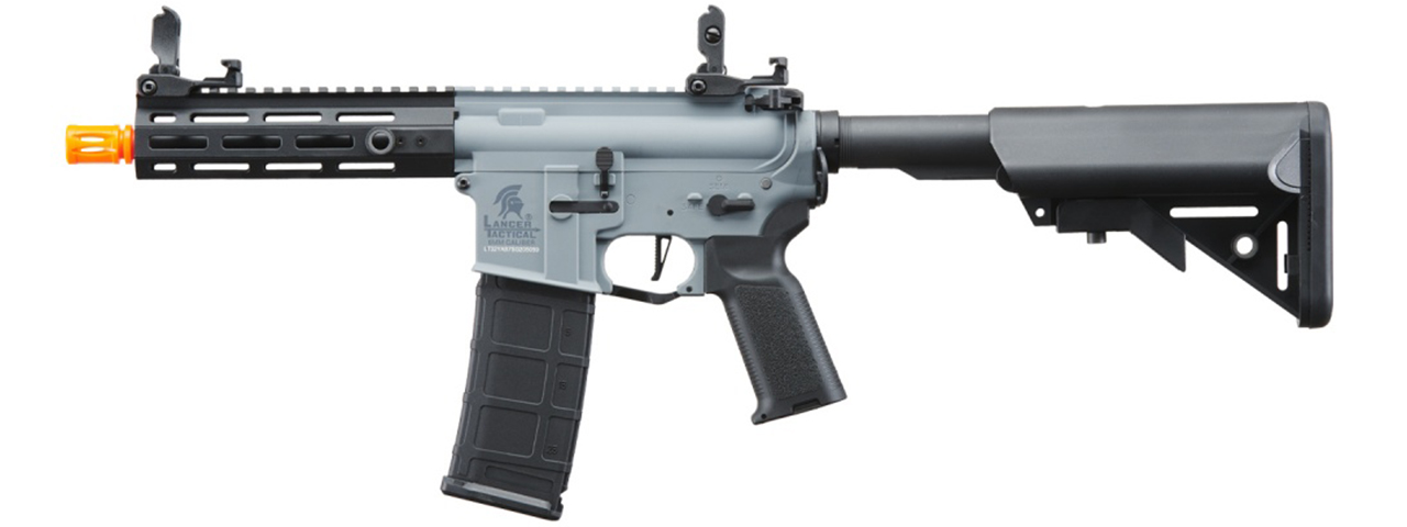 Lancer Tactical Gen 2 Hellion M-LOK 7" Airsoft M4 AEG Core Series (Color: Grey & Black)(No Battery and Charger)