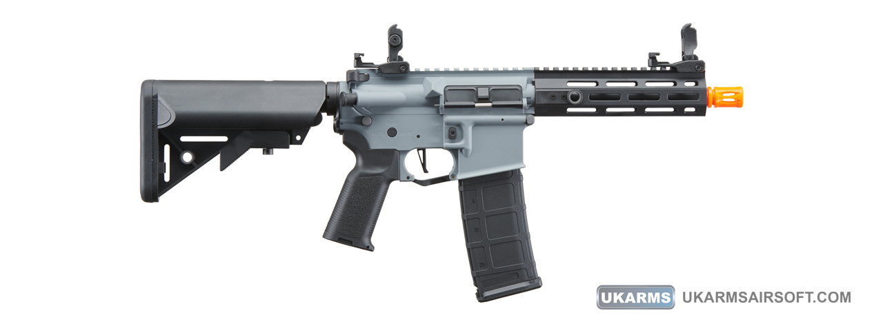 Lancer Tactical Gen 2 Hellion M-LOK 7" Airsoft M4 AEG (Color: Grey & Black)(Battery and Charger Included) - Click Image to Close