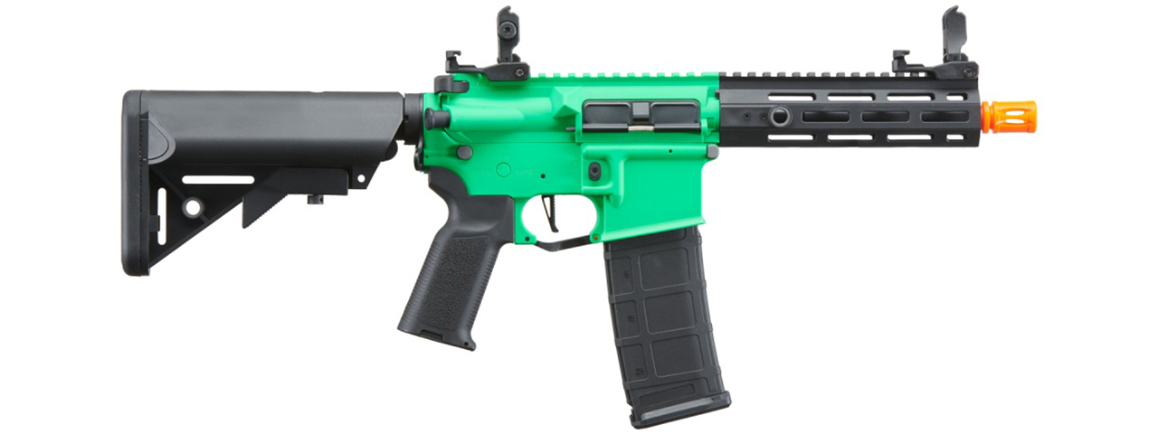 Lancer Tactical Gen 2 CQB M4 AEG Rifle Core Series (Color: Green & Black)(No Battery and Charger) - Click Image to Close