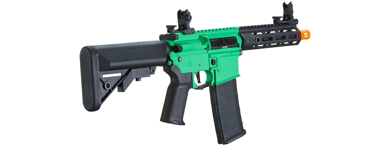 Lancer Tactical Gen 2 CQB M4 AEG Rifle Core Series (Color: Green & Black)(No Battery and Charger)