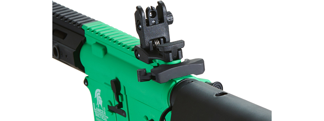 Lancer Tactical Gen 2 CQB M4 AEG Rifle Core Series (Color: Green & Black)(No Battery and Charger)