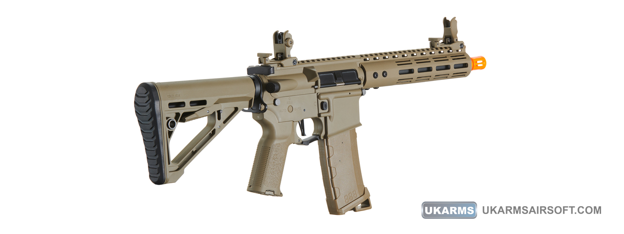 Lancer Tactical Gen 3 Archon 9" M-LOK M4 Airsoft Rifle w/ Delta Stock (Color: Tan)