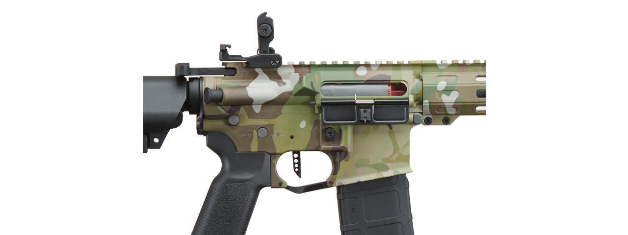 Lancer Tactical Viking 10" M-LOK Proline Series M4 Airsoft Rifle w/ Crane Stock (Color: Multi-Camo)