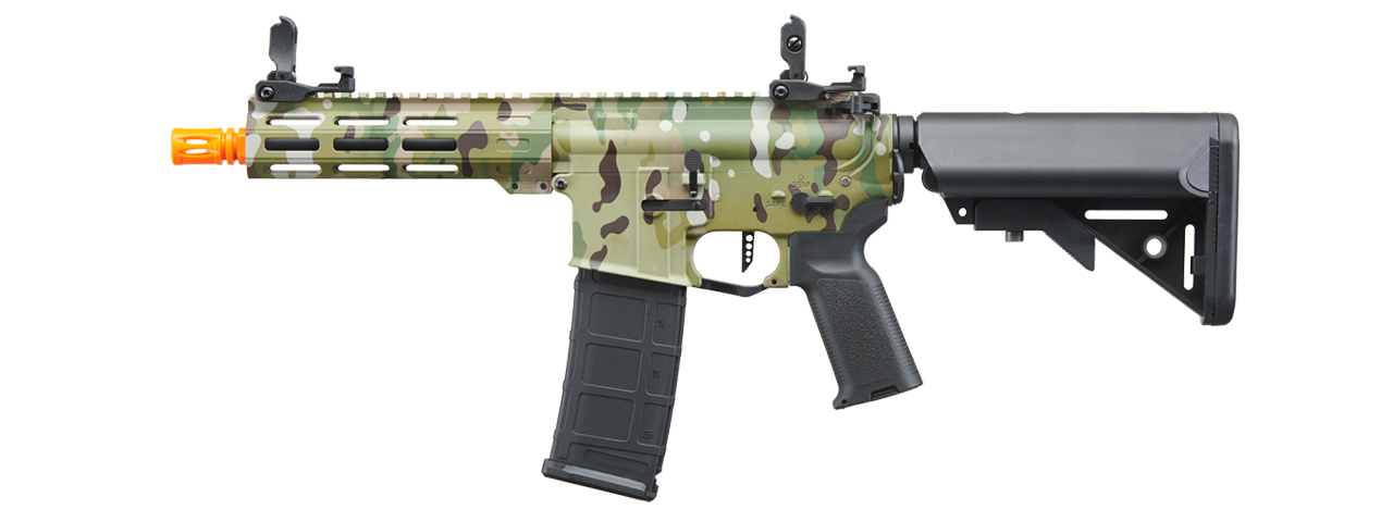 Lancer Tactical Viking 7" M-LOK Proline Series M4 Airsoft Rifle with Crane Stock (Color: Mult)