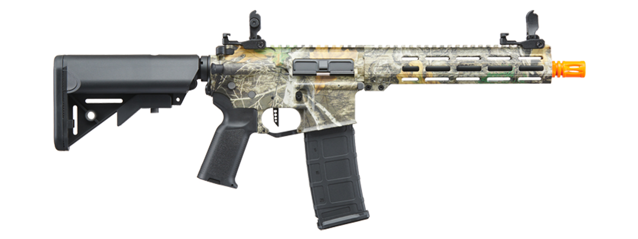Lancer Tactical Viking 10" M-LOK Proline Series M4 Airsoft Rifle w/ Crane Stock (Color: Real Tree Licensed Camo) - Click Image to Close