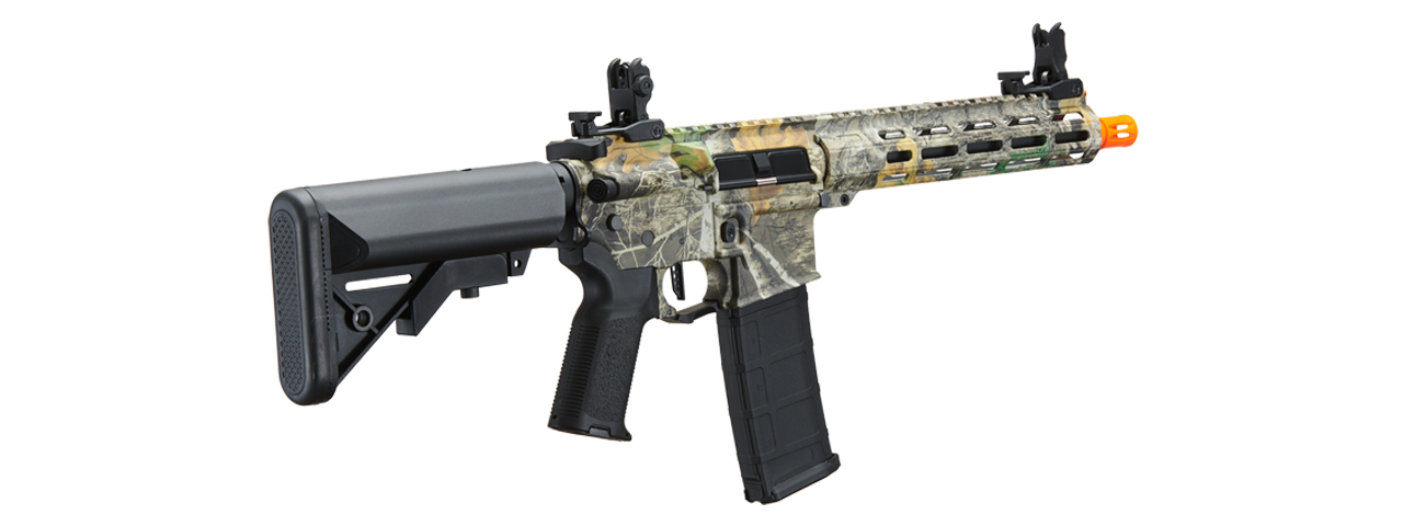 Lancer Tactical Viking 10" M-LOK Proline Series M4 Airsoft Rifle w/ Crane Stock (Color: Real Tree Licensed Camo) - Click Image to Close