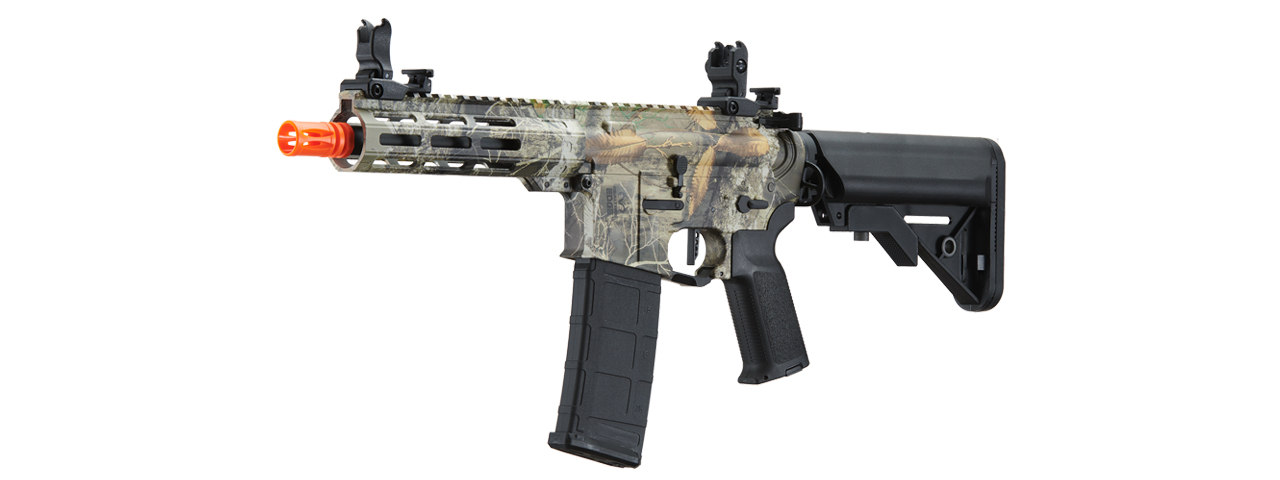 Lancer Tactical Viking 7" M-LOK Proline Series M4 Airsoft Rifle w/ Crane Stock (Color: Real Tree Licensed Camo) - Click Image to Close