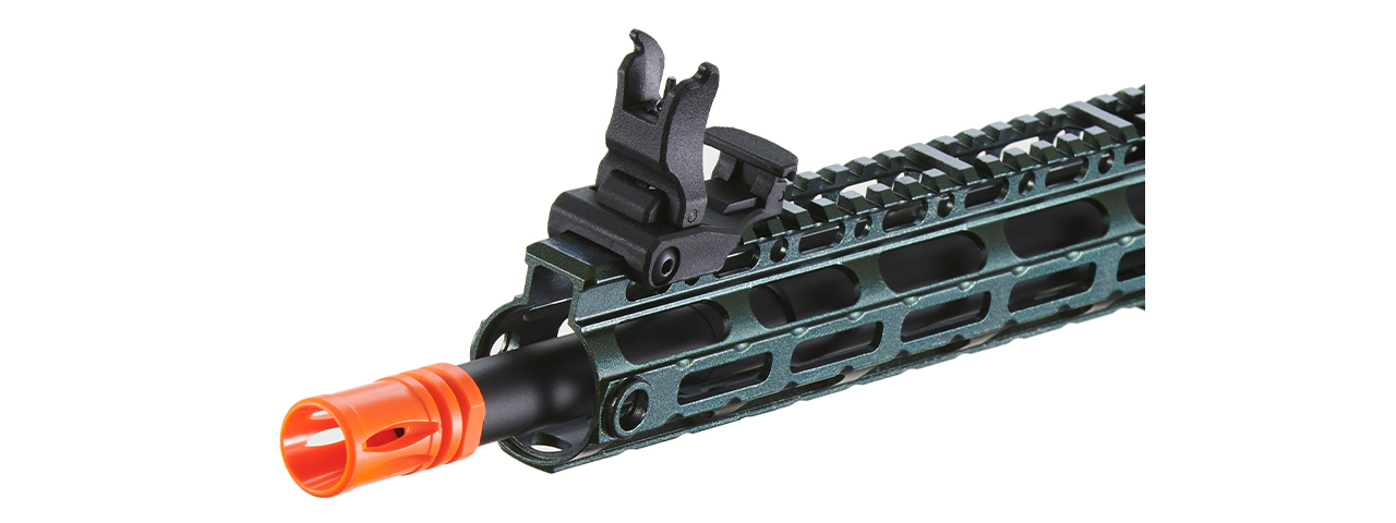 Lancer Tactical Gen 3 M-LOK 10" Airsoft M4 AEG with Delta Stock (Color: Hypershift Sunsets)