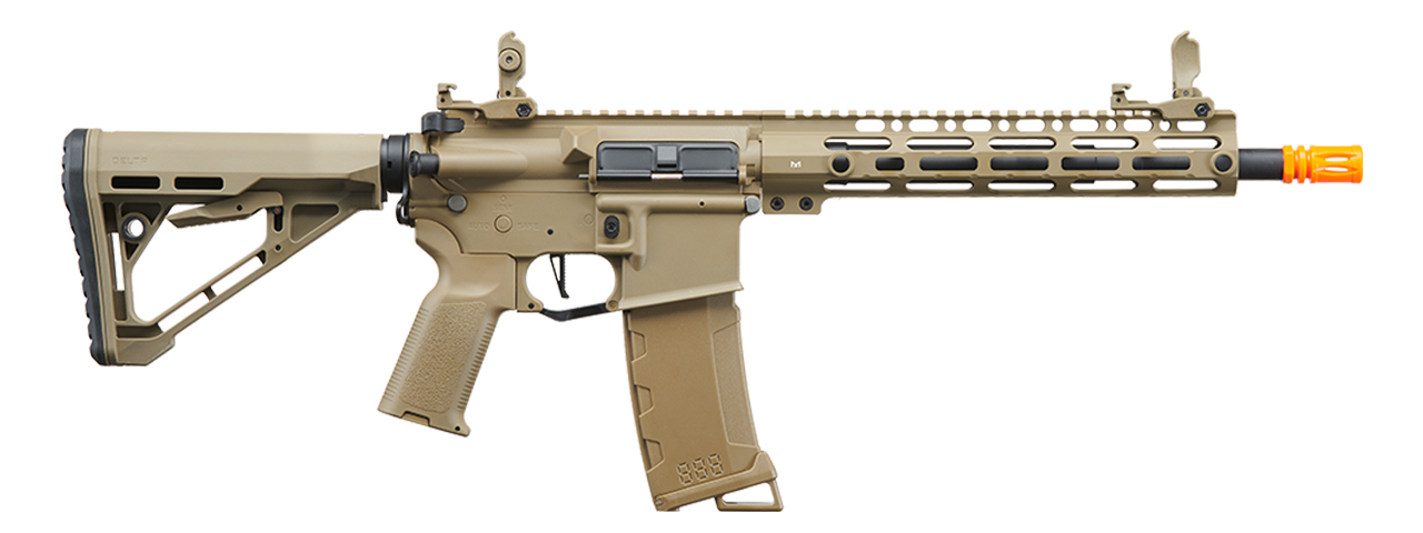 Lancer Tactical Gen 3 M-LOK 10" Airsoft M4 AEG with Delta Stock (Color: Tan) - Click Image to Close