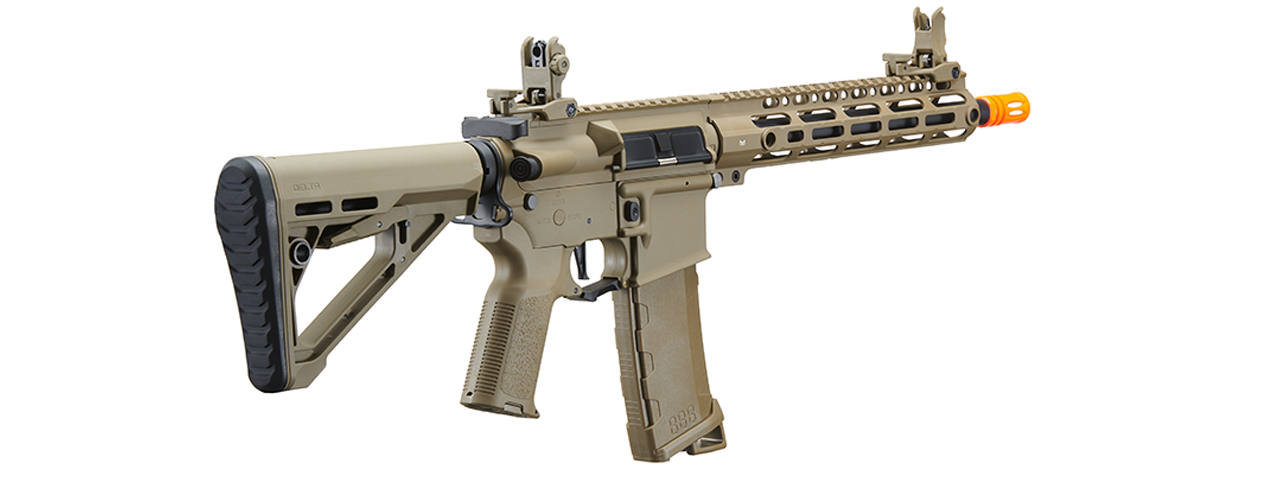 Lancer Tactical Gen 3 M-LOK 10" Airsoft M4 AEG with Delta Stock (Color: Tan)