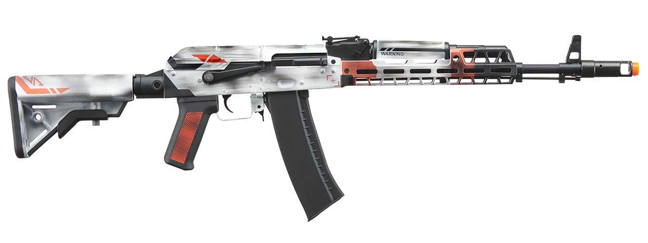 Lancer Tactical AK74 Full Metal Rifle w/ 10.5 inch M-LOK Handguard (Color: Asiimov)