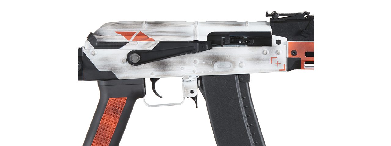 Lancer Tactical AK74 Full Metal Rifle w/ 10.5 inch M-LOK Handguard (Color: Asiimov)