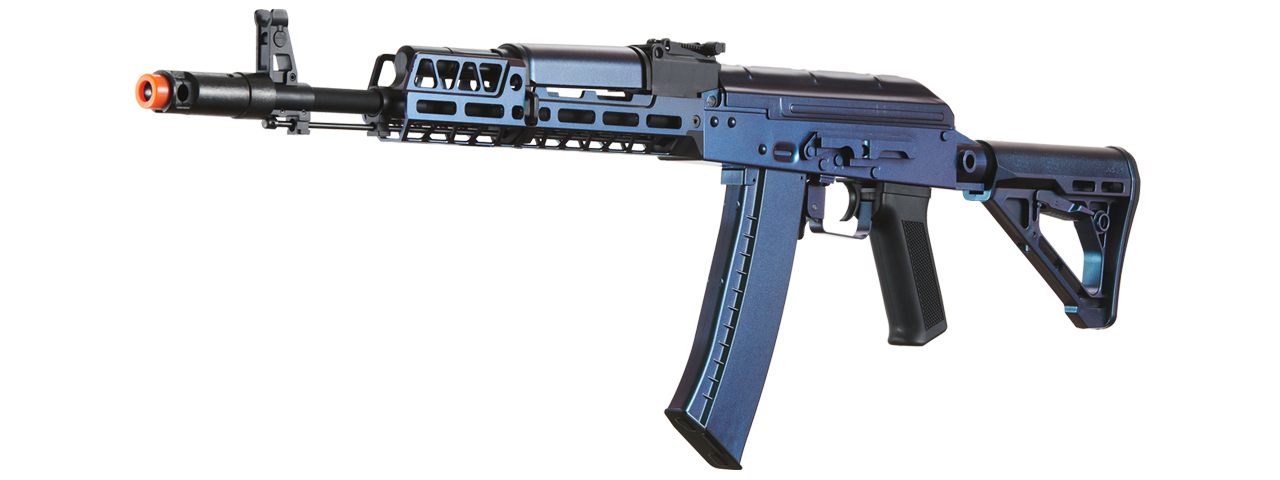 Lancer Tactical AK74 Full Metal Rifle w/ 10.5 inch M-LOK Handguard (Cerakote Color: Stringray) - Click Image to Close