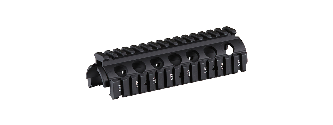 Lancer Tactical M4 Proline CNC 6.5" R.I.S. Rail System (Black) - Click Image to Close