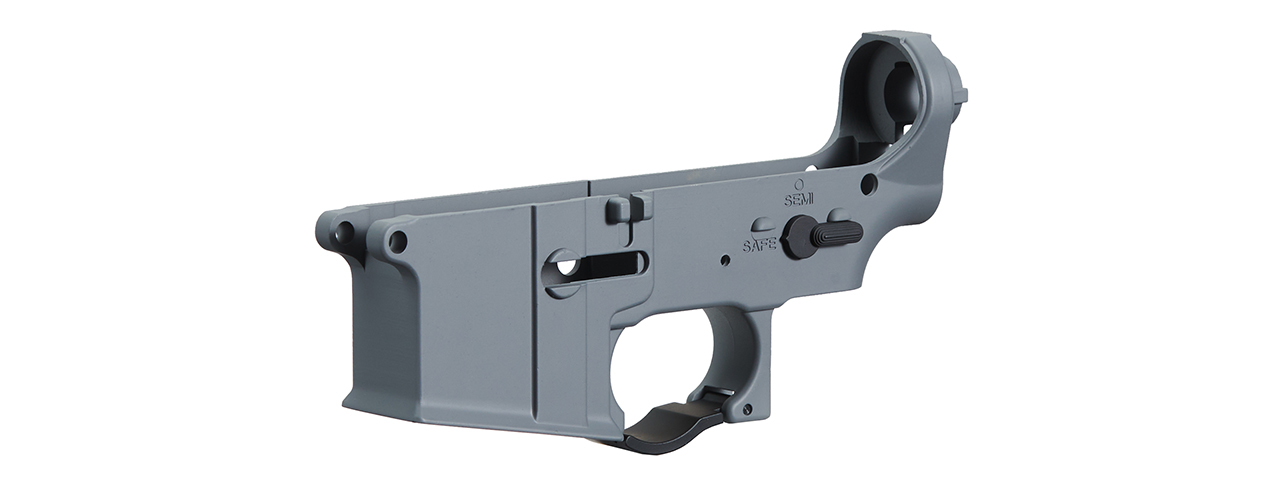 Lancer Tactical Metal Lower Receiver for M4 AEGs (Gray) - Click Image to Close