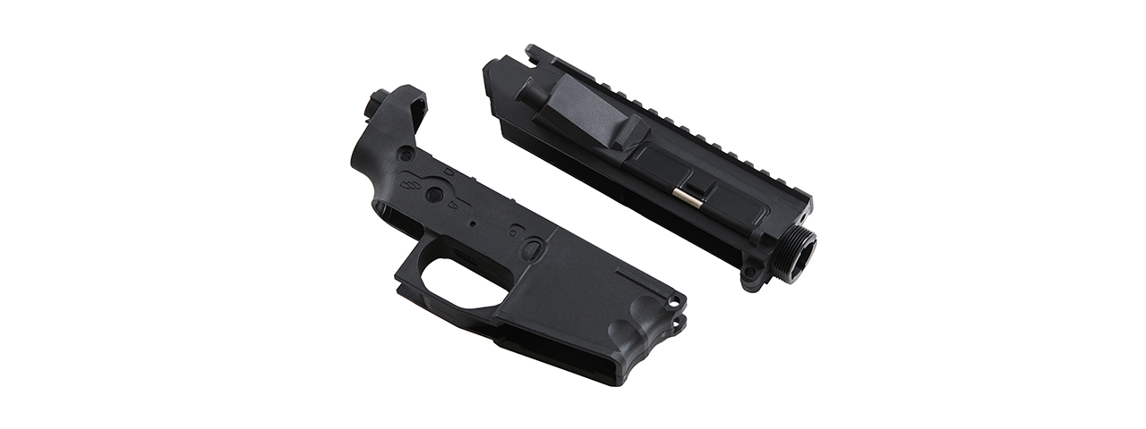 Lancer Tactical M4 AEG Plastic Upper & Lower Receiver (Black) - Click Image to Close