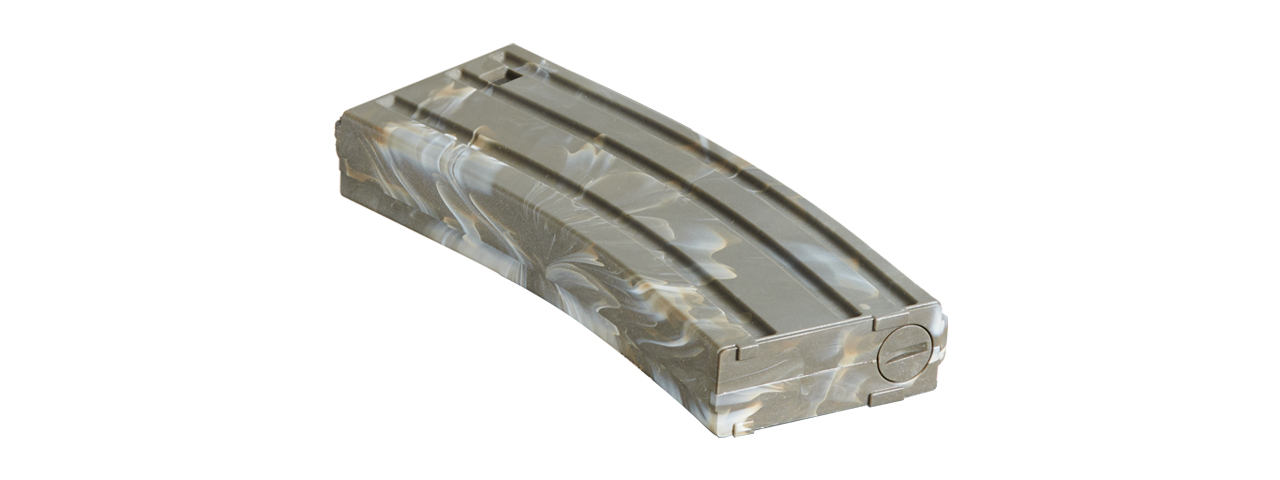 Lancer Tactical Metal Gen 2 120 Round Mid Capacity Airsoft Magazine for M4/M16 (Color: Marble)