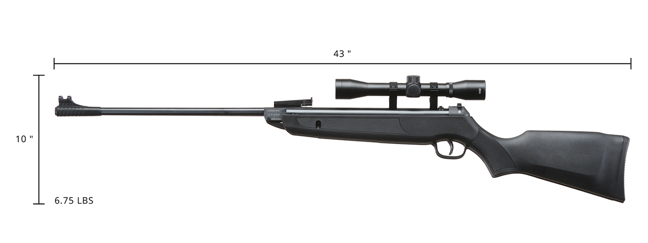 Lancer Air .22 Caliber Pellet Break Barrel Air Rifle w/ Scope (Color: Black)