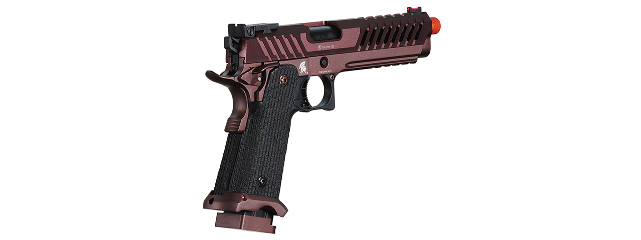 Lancer Tactical Knightshade Hi-Capa Gas Blowback Airsoft Pistol (Color: Black & Bronze) - Click Image to Close