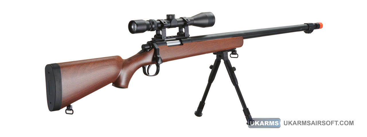 UK Arms Airsoft VSR-10 Bolt Action Sniper Rifle (Color: Wood)