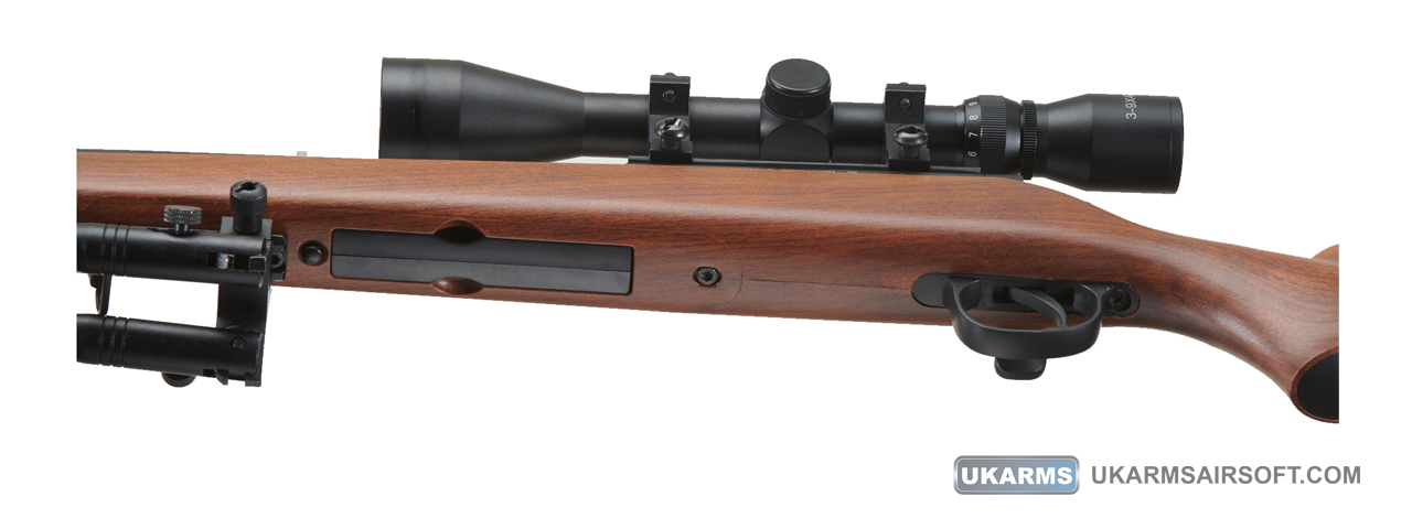 UK Arms Airsoft VSR-10 Bolt Action Sniper Rifle (Color: Wood) - Click Image to Close