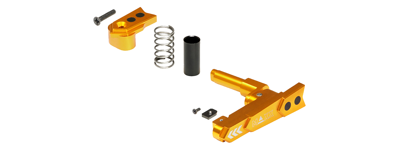 Maxx Model CNC Aluminum Advanced Magazine Release (Style A)(Gold)