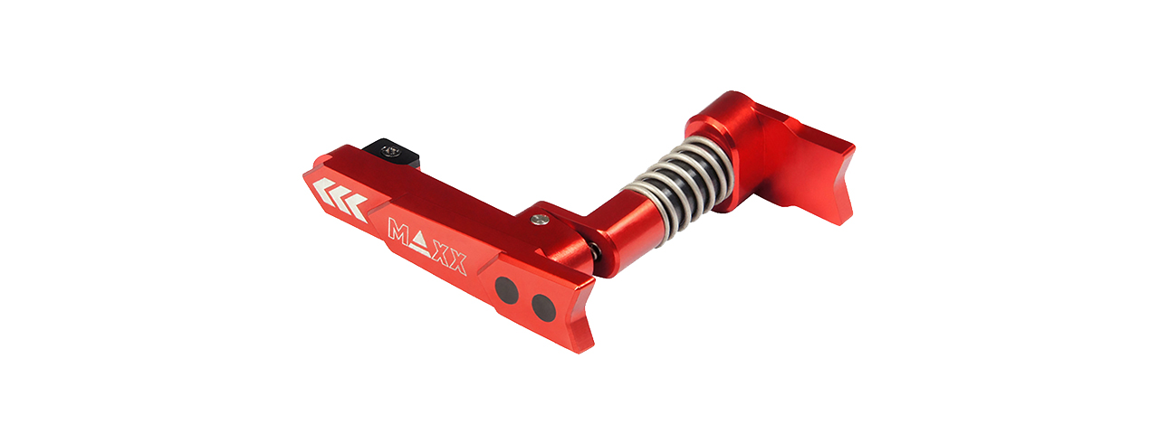 Maxx Model CNC Aluminum Advanced Magazine Release (Style A)(Red) - Click Image to Close