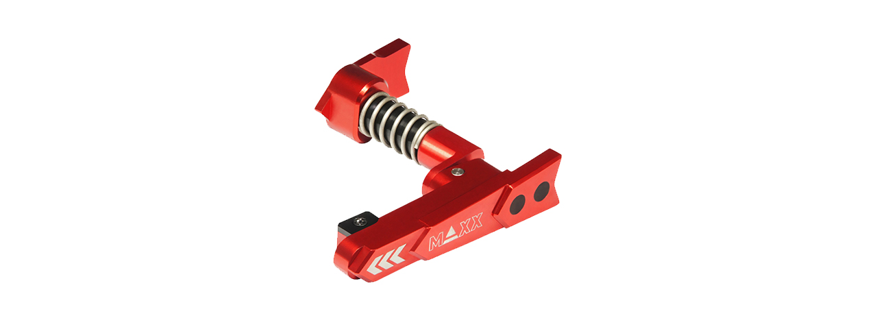 Maxx Model CNC Aluminum Advanced Magazine Release (Style A)(Red)