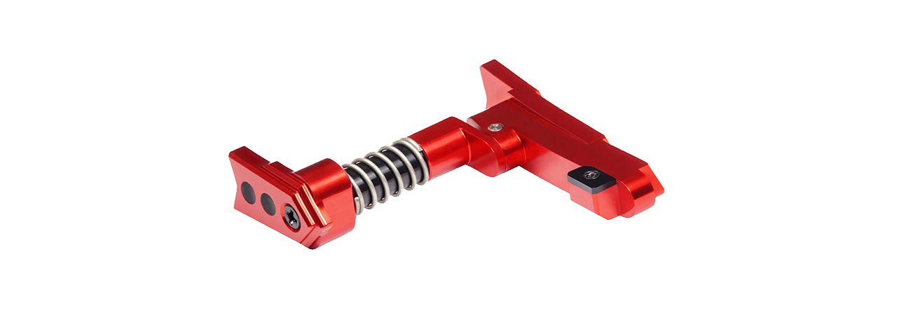 Maxx Model CNC Aluminum Advanced Magazine Release (Style A)(Red) - Click Image to Close