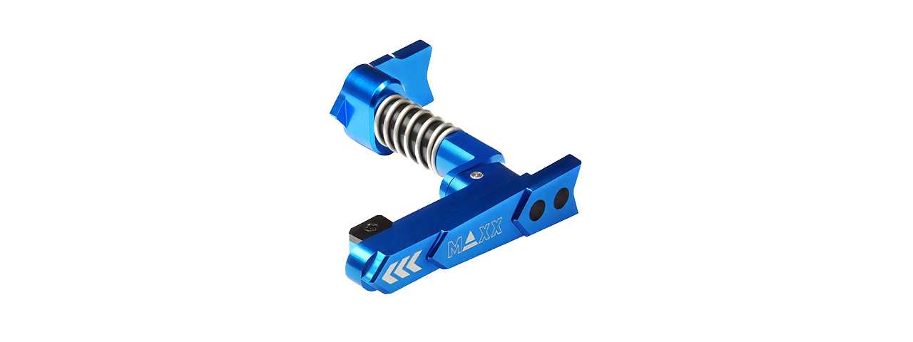 Maxx Model CNC Aluminum Advanced Magazine Release (Style A)(Blue)