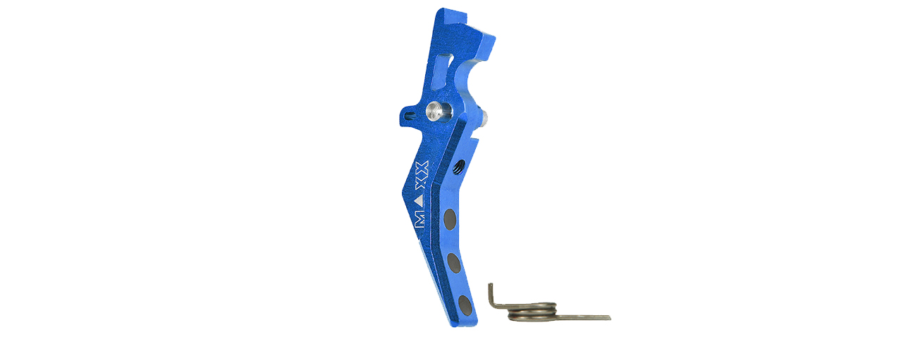 Maxx Model CNC Aluminum Advanced Speed Trigger for M4 / M16 Series Airsoft AEGs (Style B)(Blue)