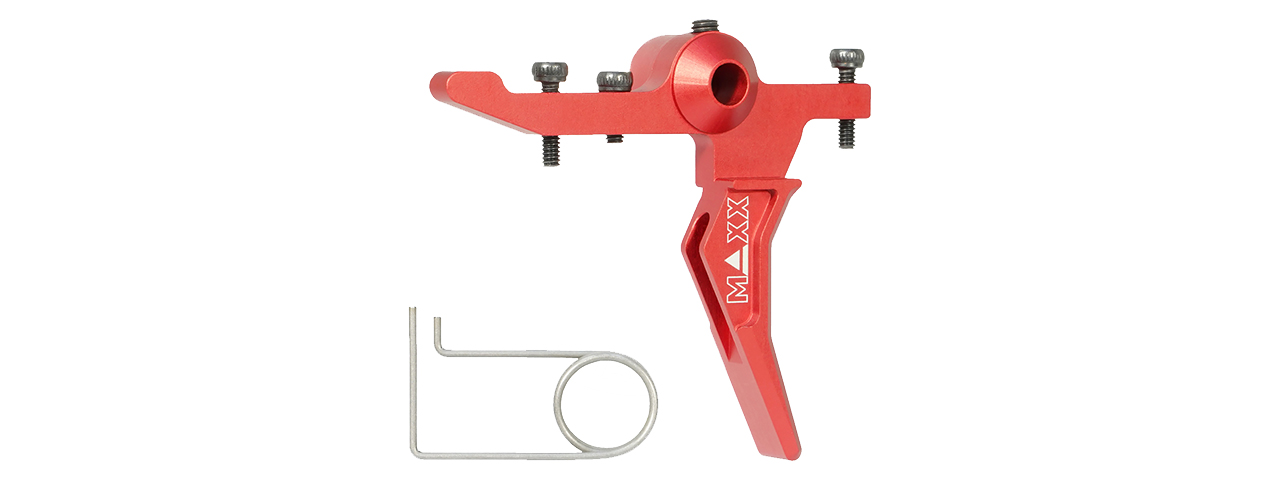 Maxx Model CNC Aluminum Advanced Speed Trigger for Wolverine MTW (Style B)(Red) - Click Image to Close