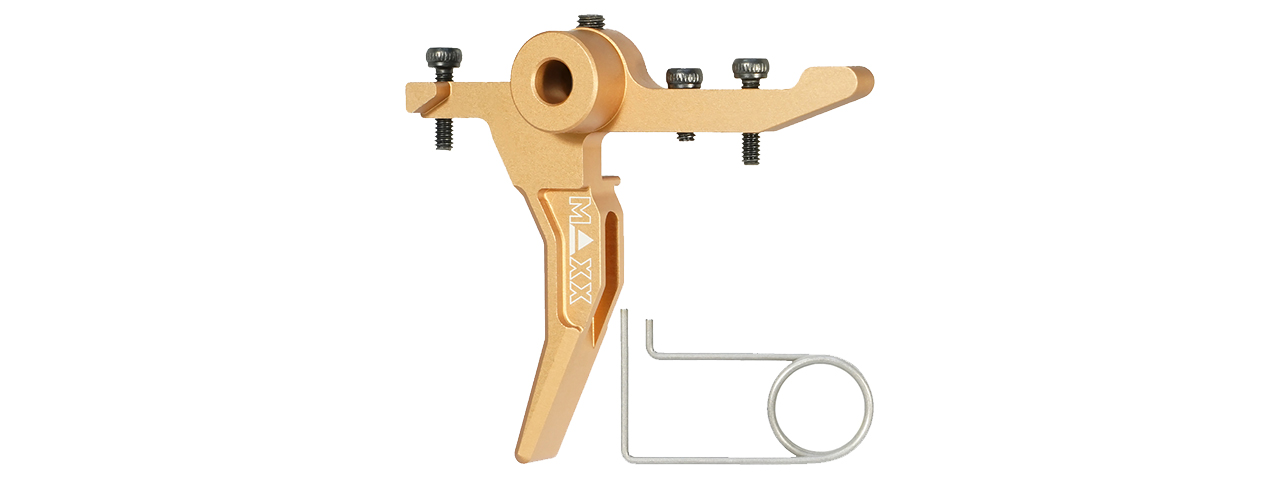 Maxx Model CNC Aluminum Advanced Speed Trigger for Wolverine MTW (Style C)(Gold)