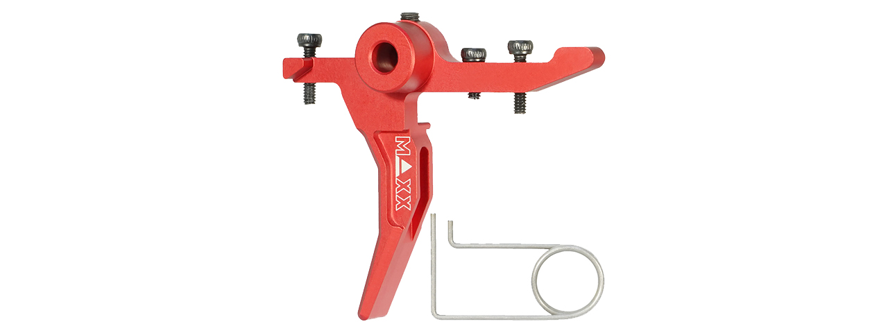 Maxx Model CNC Aluminum Advanced Speed Trigger for Wolverine MTW (Style C)(Red) - Click Image to Close