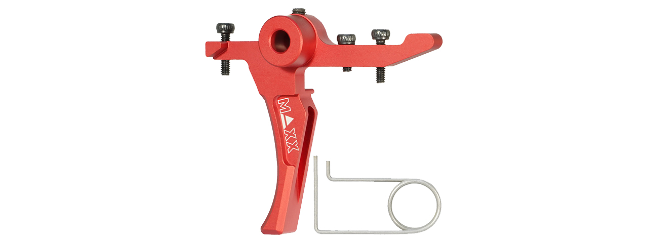 Maxx Model CNC Aluminum Advanced Speed Trigger for Wolverine MTW (Style D)(Red) - Click Image to Close