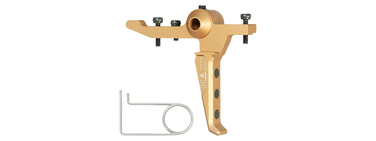 Maxx Model CNC Aluminum Advanced Speed Trigger for Wolverine MTW (Style E)(Gold)