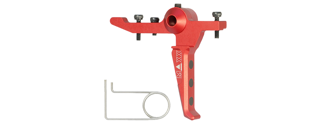 Maxx Model CNC Aluminum Advanced Speed Trigger for Wolverine MTW (Style E)(Red) - Click Image to Close