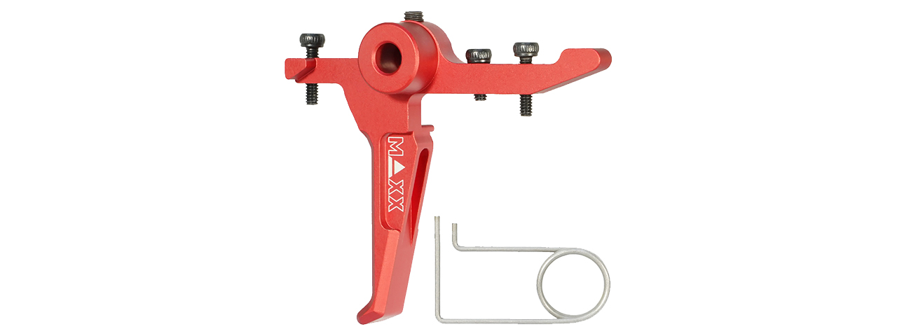 Maxx Model CNC Aluminum Advanced Speed Trigger for Wolverine MTW (Style E)(Red) - Click Image to Close