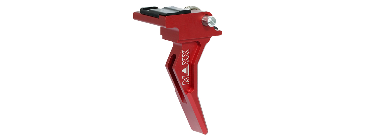 Maxx Model CNC Aluminum Advanced Speed Trigger for Scorpion EVO (Style B)(Red)