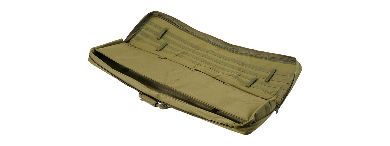 NCSTAR VISM Tactical Airsoft Double Rifle Case - (Green) - Click Image to Close