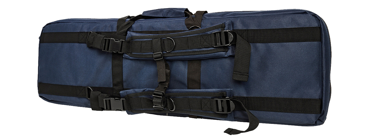 NcStar 36" Tactical Double Carbine Rifle Bag (Color: Blue) - Click Image to Close