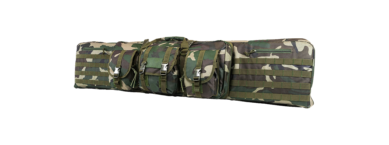 NcStar 55" Double Carbine Case - Woodland Camo