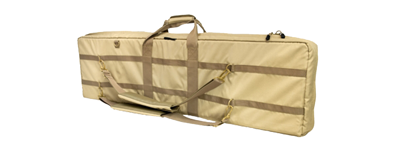 NcStar 45in Double Rifle Case - Tan - Click Image to Close