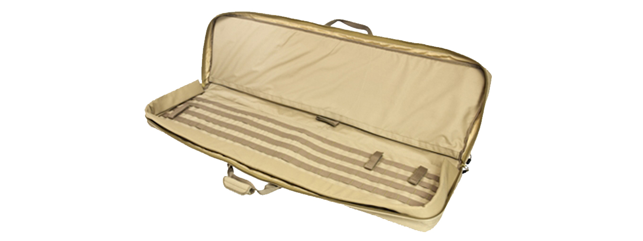 NcStar 45in Double Rifle Case - Tan - Click Image to Close