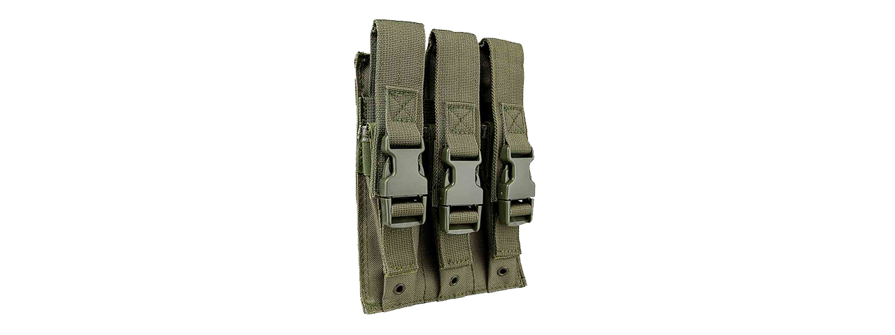 NcStar Hicap Pistol Triple Magazine Pouch - Green - Click Image to Close