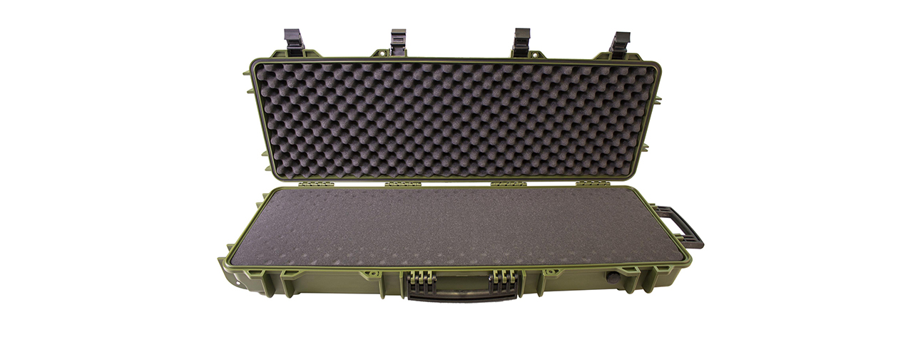 Nuprol Heavy Duty Large Hard Case 43" with Pick and Pluck Foam - Green - Click Image to Close